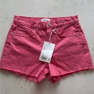 NWT FRAME Denim Pink Jean Shorts